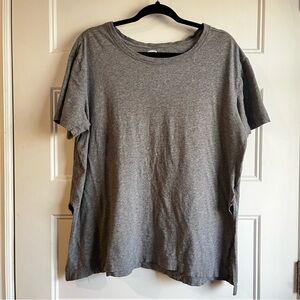 Old Navy Women’s Grey Short Sleeve Tunic 100% Cotton | LG